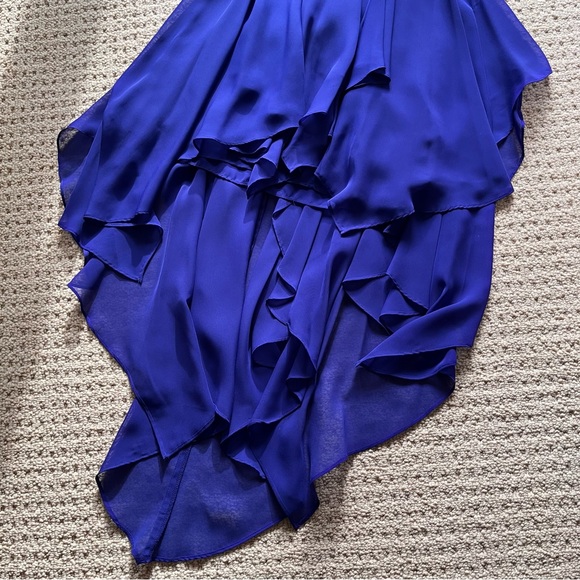 Blue / Indigo hi-low Le Chateau gown - Picture 13 of 16